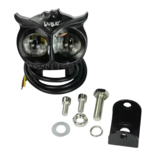 LIU HJG Owl fog light 40w LED – White, Yellow, Red Devil Colour for Bikes and Cars