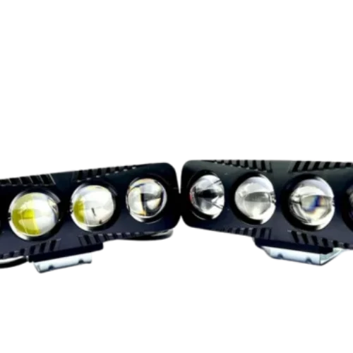 LIU HJG 4 sleek PVC for Car and Bike with Yellow, White, and Red Devil Eye (Set of 2)