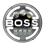 LIU HJG BOSS LED Headlight Compatible With Royal Enfield & Thar Yellow, White, DRL, HighLow Beam