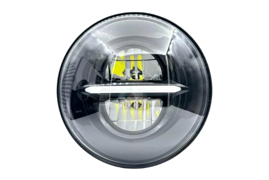 Moto Powerz 7-Inch Minus Headlight 80W, 12-80V Compatible With Classic 350 Standard Gypsy and Thar