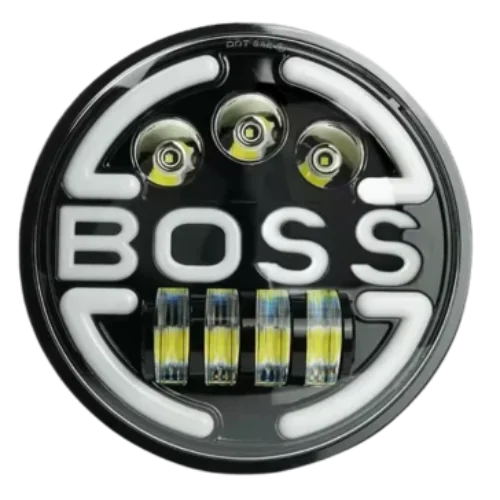 Moto Powerz BOSS headlight compatible with Royal Enfield/Thar
