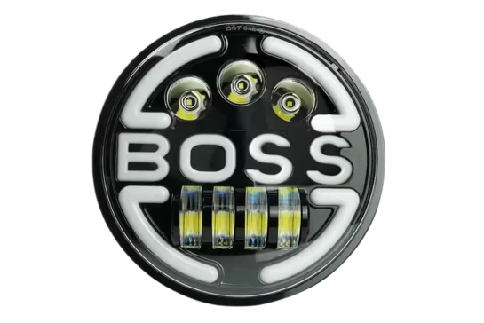 Moto Powerz BOSS headlight compatible with Royal EnfieldThar